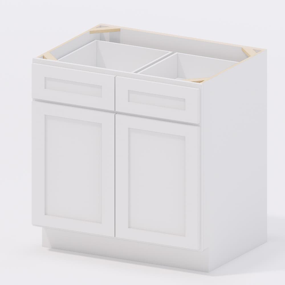 White Shaker - Base Cabinet 33"