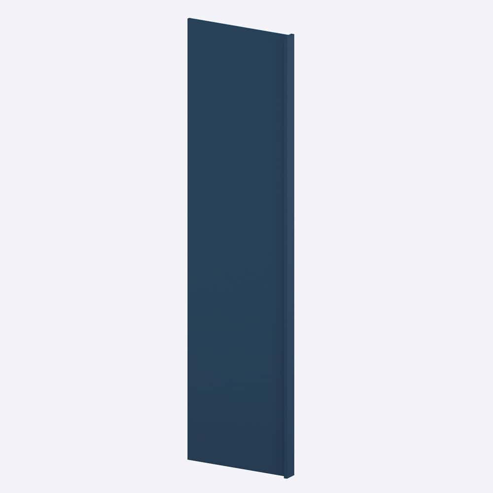 Blue Shaker - 1.5 Refrigerator Panel 96"h (24" deep, counter depth)