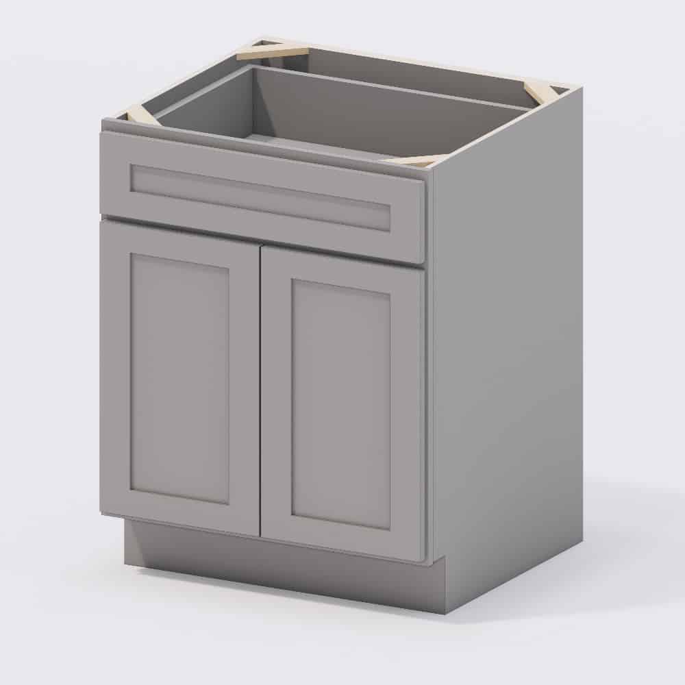 Grey Shaker - Base Cabinet 27"