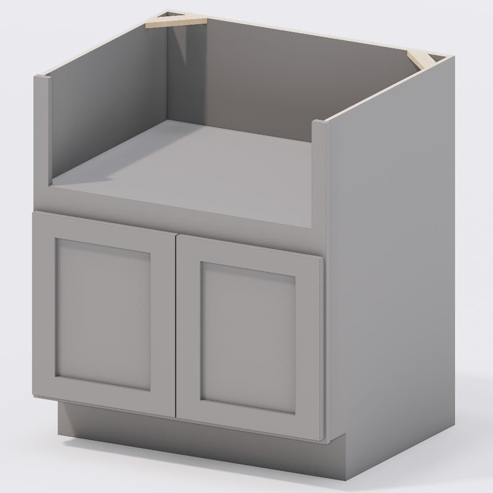 Grey Shaker - Farm Sink Base Cabinet 30