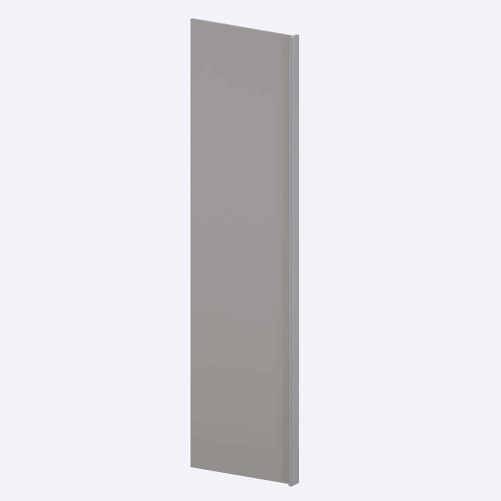 Grey Shaker - 1.5 Refrigerator Panel 96"h (24" deep, counter depth)