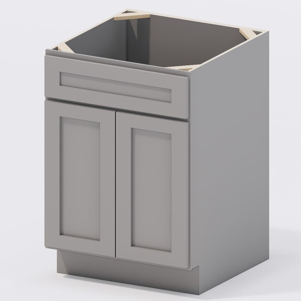 Grey Shaker - Sink Base Cabinet 24