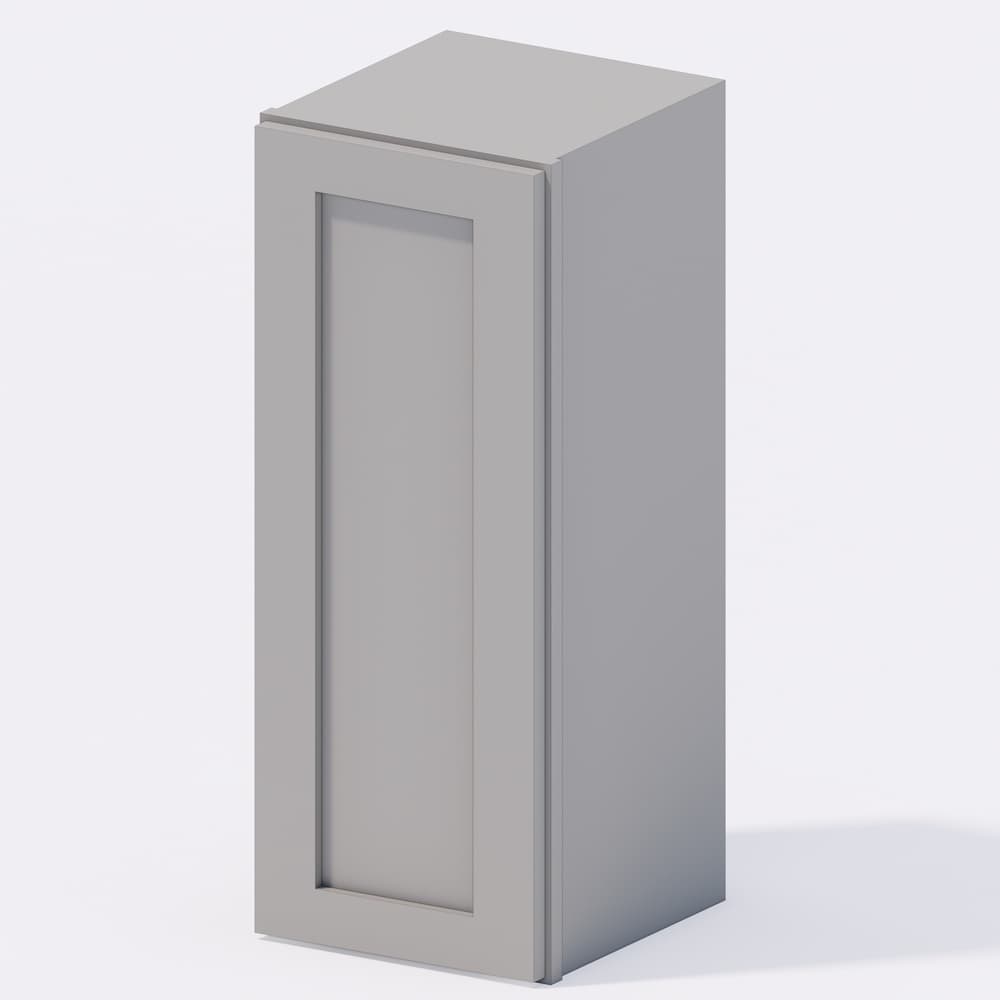 Grey Shaker - Wall Cabinet 12"w x 30"h