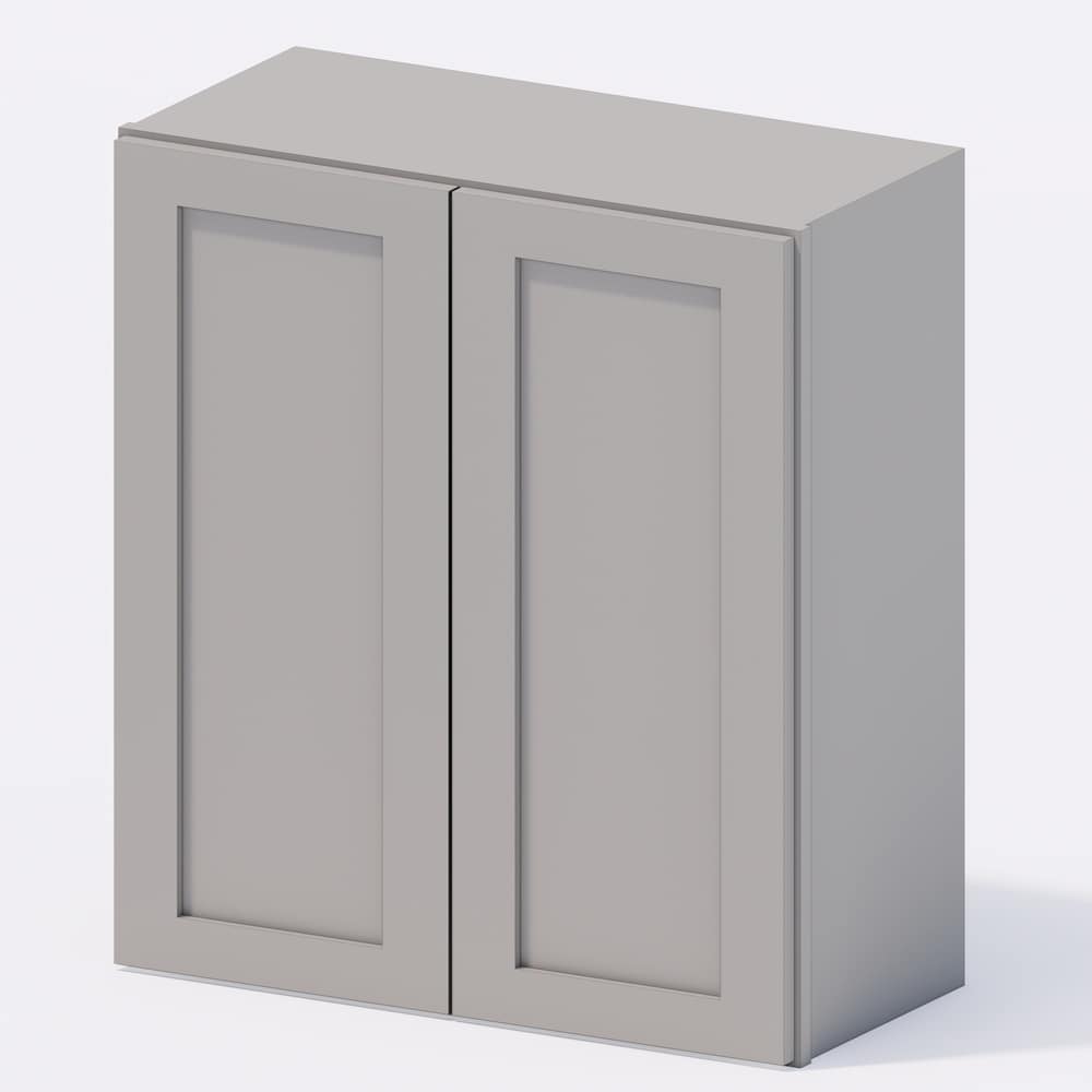 Grey Shaker - Wall Cabinet 27"w x 30"h