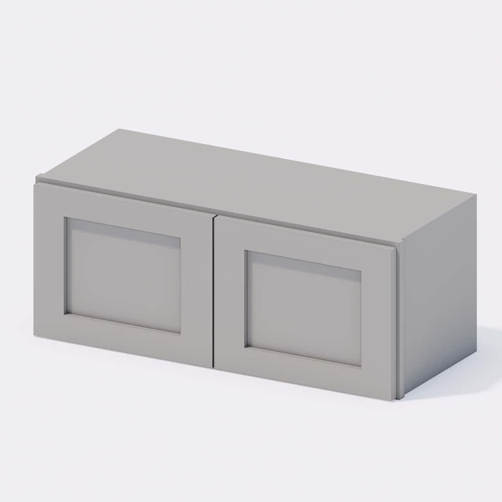 Grey Shaker - Wall Cabinet 30"w x 12"h