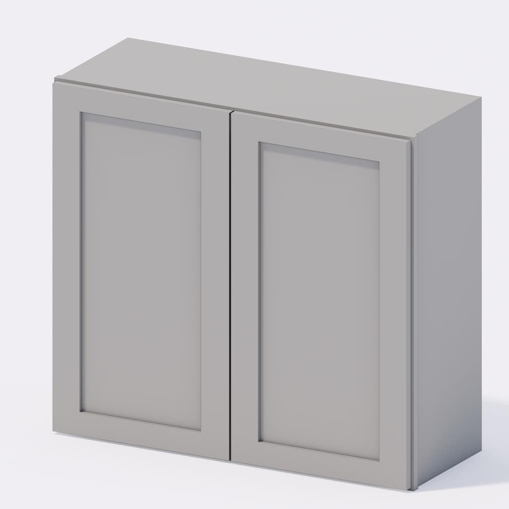 Grey Shaker - Wall Cabinet 33"w x 30"h