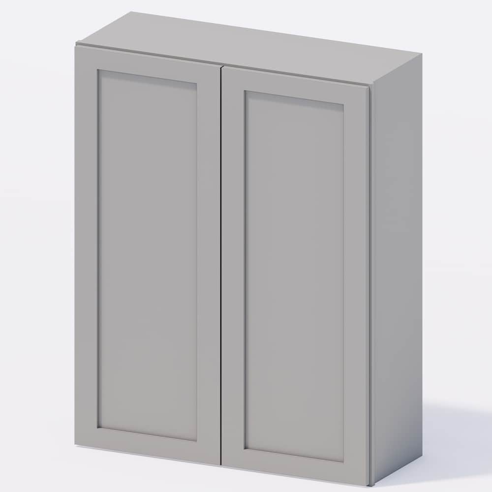 Grey Shaker - Wall Cabinet 33"w x 42"h