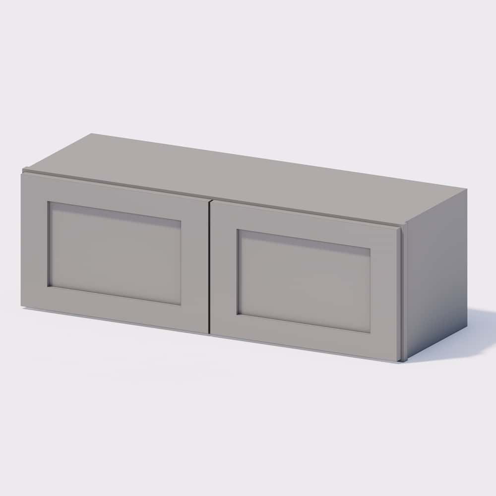 Grey Shaker - Wall Cabinet 36"w x 12"h