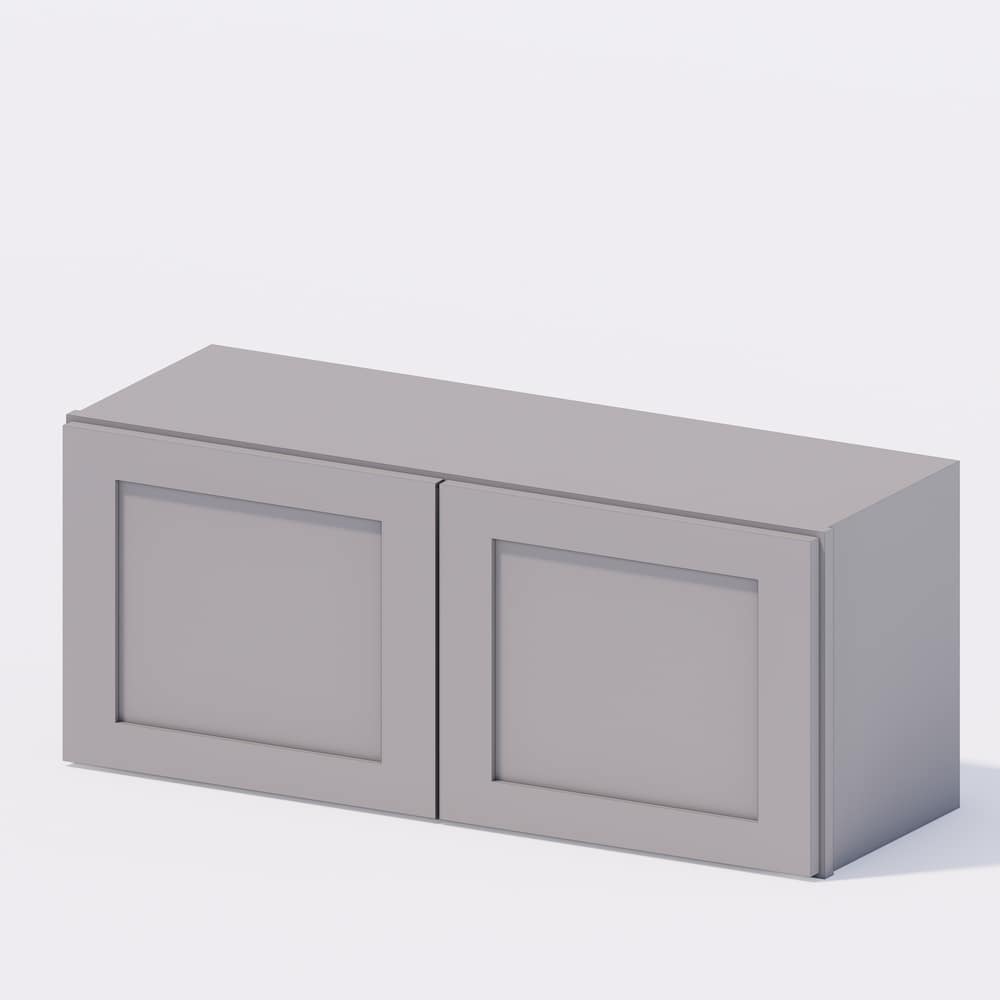 Grey Shaker - Wall Cabinet 36w x 15"h