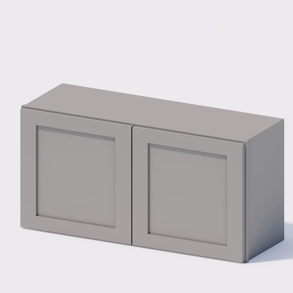 Grey Shaker - Wall Cabinet 36w x 18"h