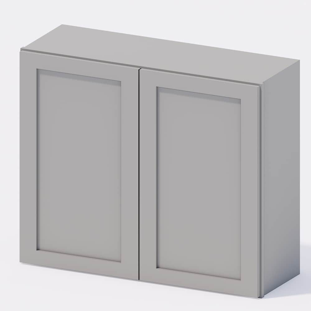 Grey Shaker - Wall Cabinet 36w x 30"h